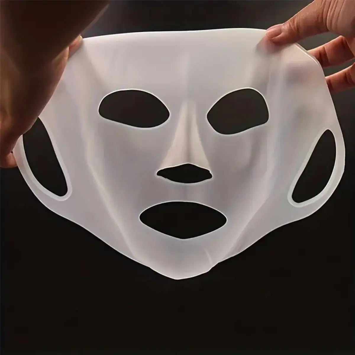 Silicone Face Mask Holder - Reusable, Evaporation-Proof, Moisturizing Facial Mask Cover, Beauty Face Tool - Includes Travel