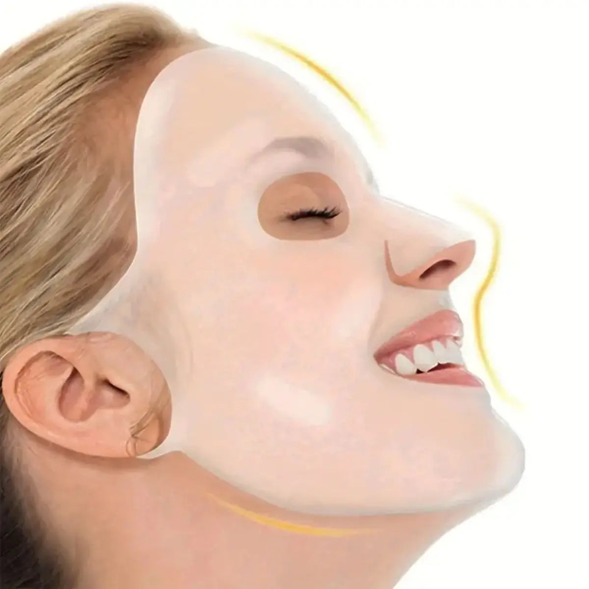 Silicone Face Mask Holder - Reusable, Evaporation-Proof, Moisturizing Facial Mask Cover, Beauty Face Tool - Includes Travel