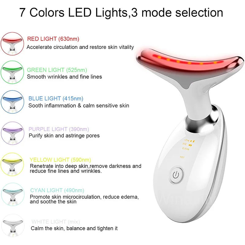 7-Color LED SkinLift Device – Face & Neck Firming Tool by The Youth Spring
