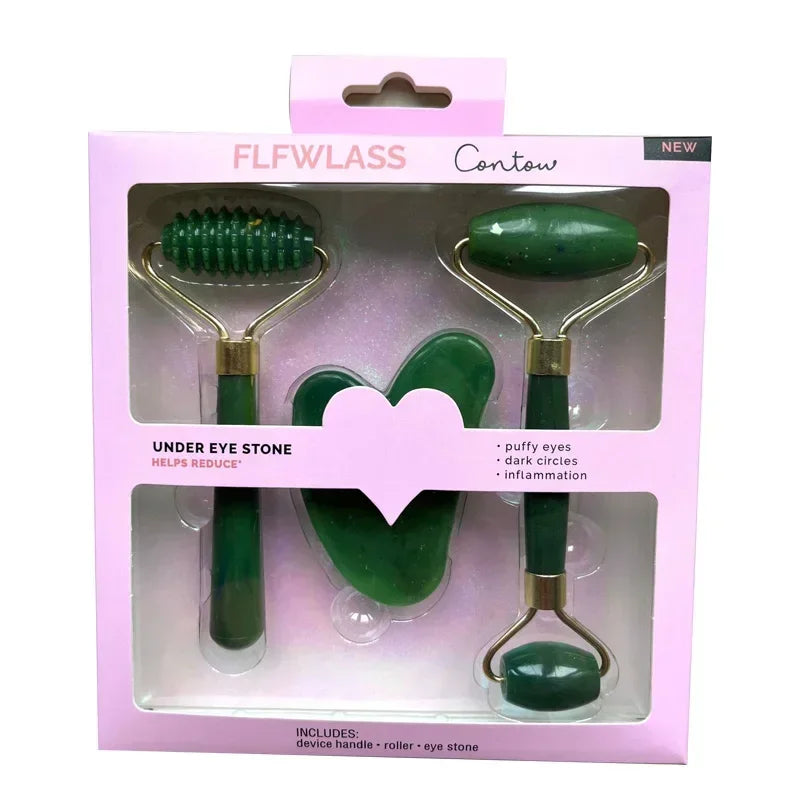3Pcs Set Resin Roller Massager for Face Body Gua Sha Face Care Beauty Health Massage Tool Roller