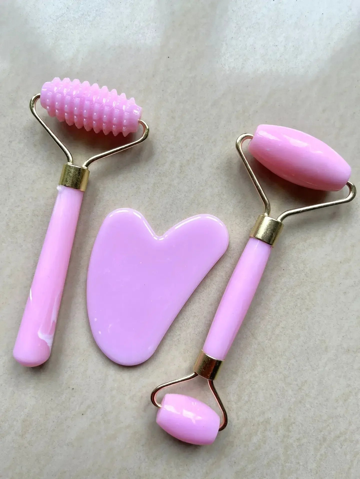 3Pcs Set Resin Roller Massager for Face Body Gua Sha Face Care Beauty Health Massage Tool Roller 