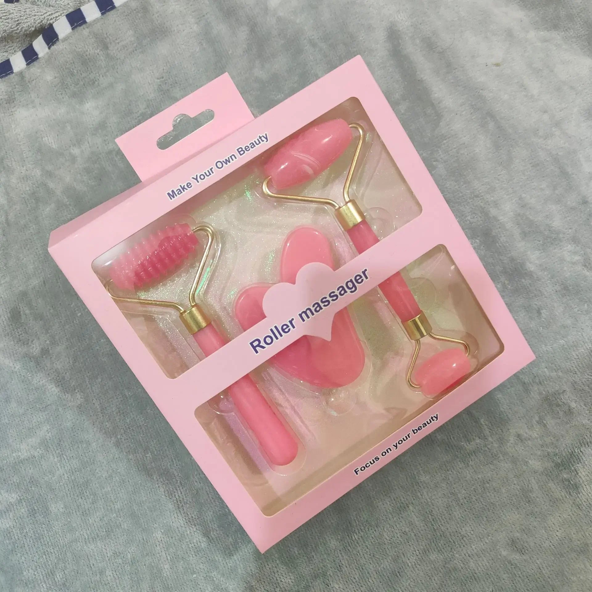 3Pcs Set Resin Roller Massager for Face Body Gua Sha Face Care Beauty Health Massage Tool Roller 